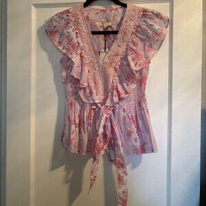 NWT byTiMo Organza Flower Top XS 🌸